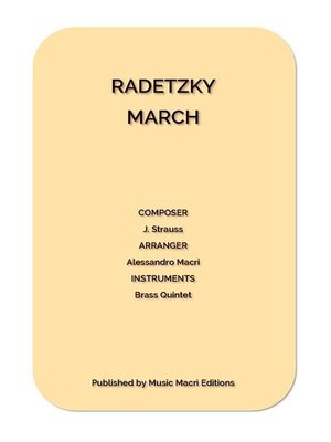 cover image of RADETZKY MARCH by J. Strauss